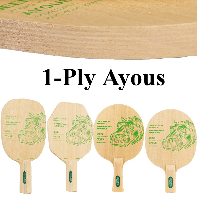 Table Tennis Usa - JEELS Green Hippo 1 Ply Ayous