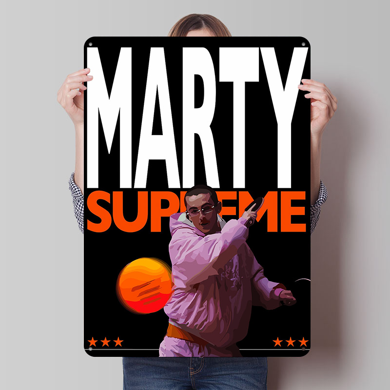 Table Tennis Marty Supreme - Marty Supreme Table Tennis Art Tinplate