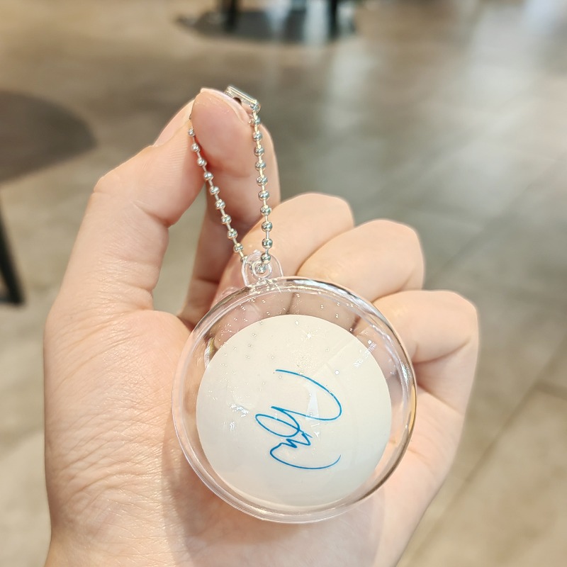 Table Tennis Zhendong - Table Tennis Ball Signature Keychain Mini