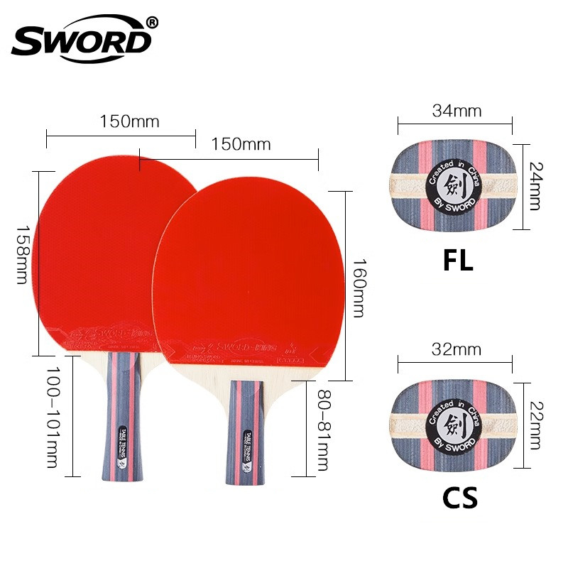 SWORD S1 Table Tennis Racket 5 - Table Tennis Grip Types ulasan dan harga