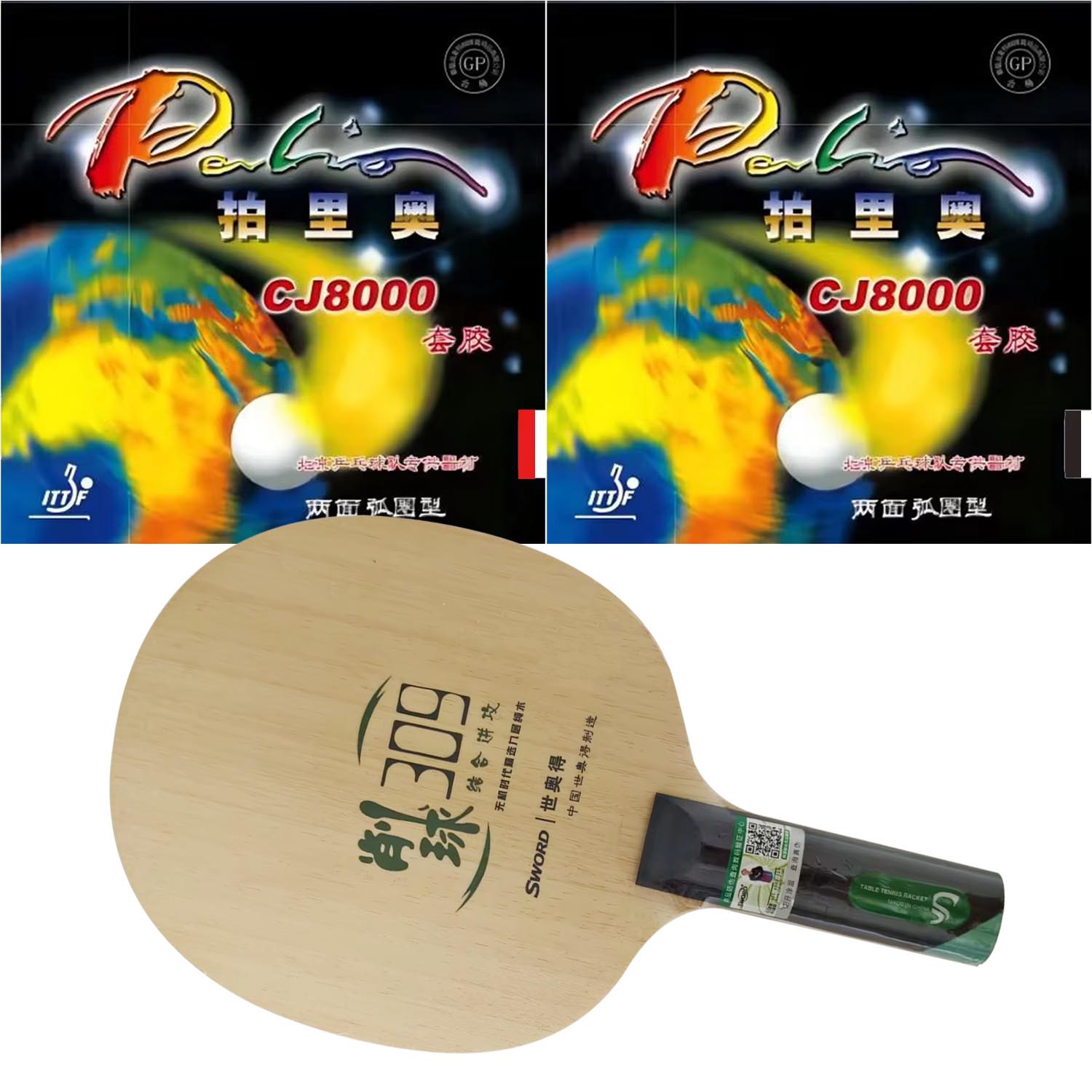 Pro Combo Racke Sword 309 Chop - Table Tennis Grip Types ulasan dan harga