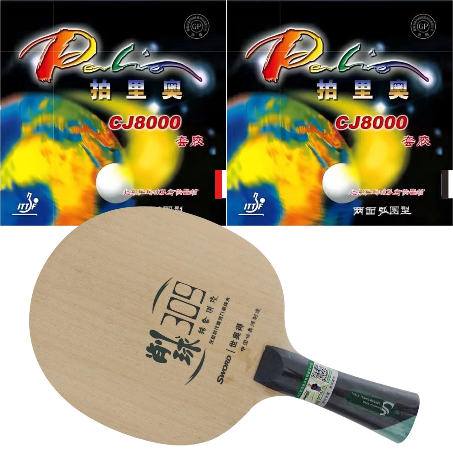 Pro Combo Racke Sword 309 Chop - Table Tennis Grip Types ulasan dan harga