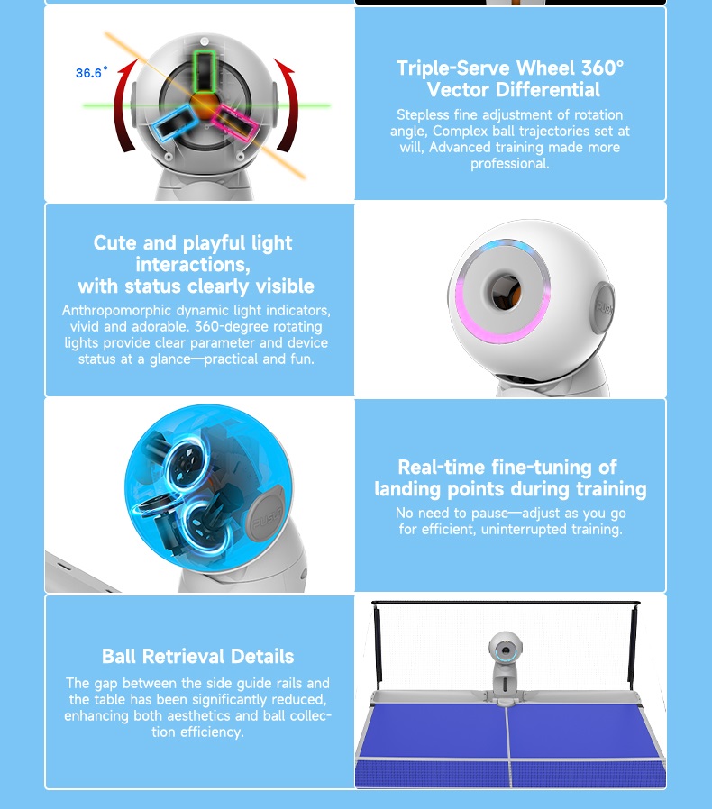Upgraded Version Electric Inte - Table Tennis Trainer ulasan dan harga