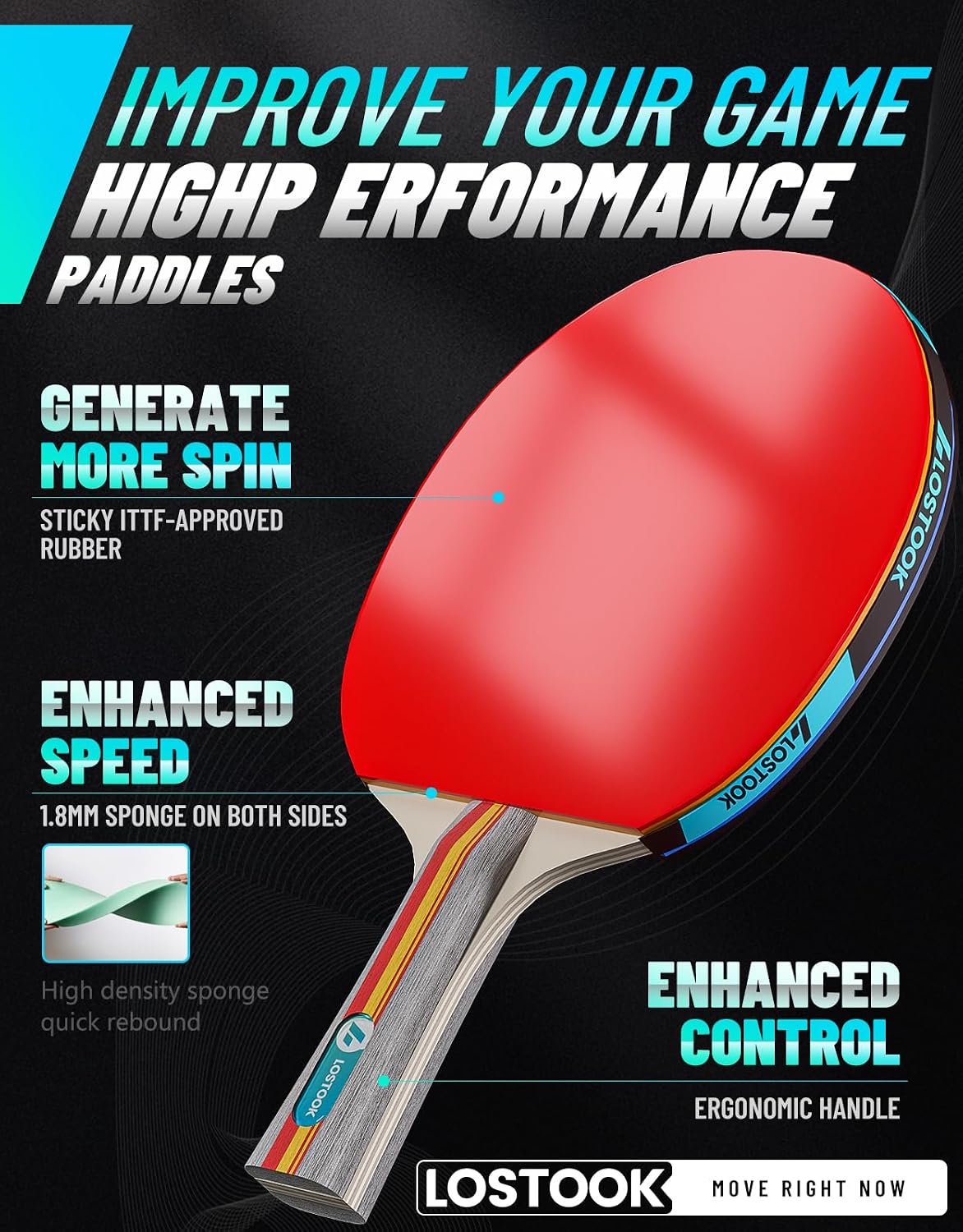 Pro Table Tennis Set: 2/4 Padd - Table Tennis Reference ulasan dan harga