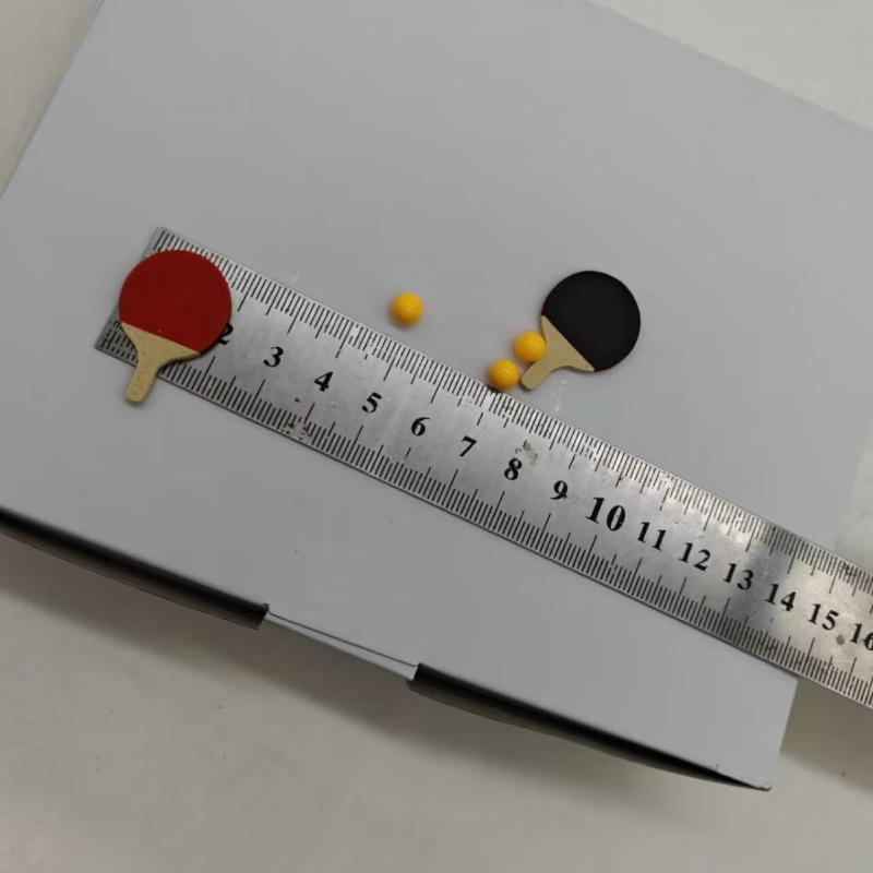 1Set Dollhouse Miniature Ping  - Table Tennis Reference ulasan dan harga