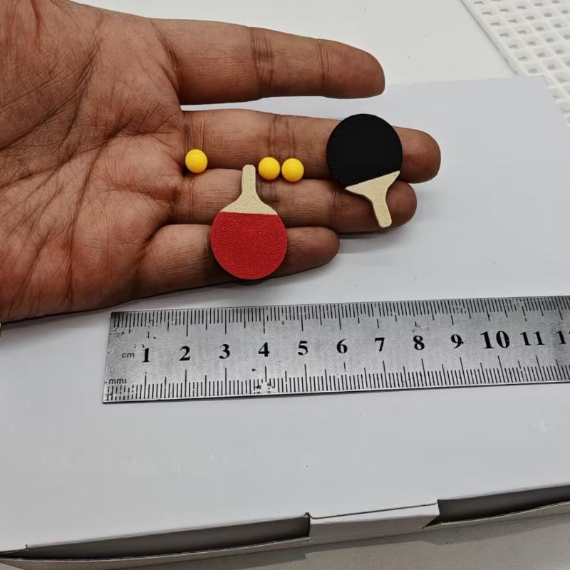 1Set Dollhouse Miniature Ping  - Table Tennis Reference ulasan dan harga